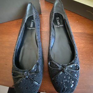 Enzo Angiolini Black Dressy Flats